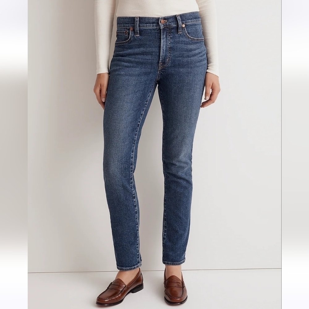 Madewell Petite Mid-Rise Perfect Vintage Jeans Deming wash size 27P NWOT NM735